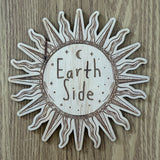 Earth Side Sun Birth Announcement Plaque | IMPERFECT*