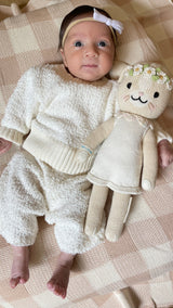 Teddy Boucle Jumper - Vanilla