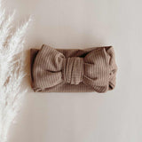 Wide Ribbed Topknot - Mocha