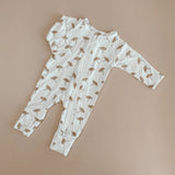 Long Sleeve Baby Growsuit - Daisy