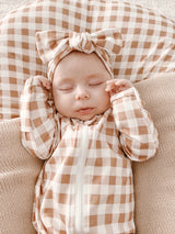 Bamboo Topknot - Gingham | DISCONTINUED
