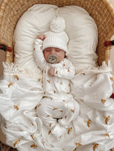 Long Sleeve Baby Growsuit - Honey Bee