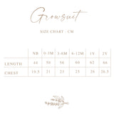 Long Sleeve Baby Growsuit - Autumn Leaf