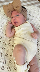 Organic Lunar Romper - Milk