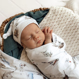 Set Sail Organic Jersey Wrap & Beanie Set