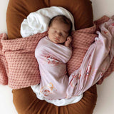 Unicorn Organic Jersey Swaddle & Topknot Set