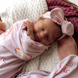 Unicorn Organic Jersey Swaddle & Topknot Set