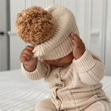 Knit Beanie - Biscotti