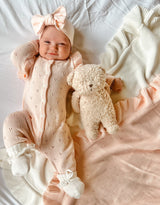 Frill Knit Booties - Milk | DISCONTINUED
