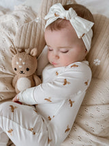 Long Sleeve Baby Growsuit - Honey Bee