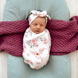 Camille Swaddle Sack & Topknot Set