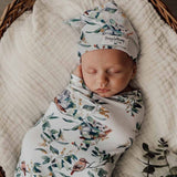 Eucalypt Swaddle Sack & Beanie Set