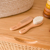Wooden Baby Brush + Comb Set
