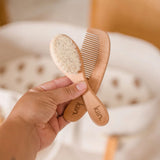 Wooden Baby Brush + Comb Set