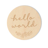 Wooden Monthly Milestone Plaques - Floral
