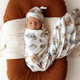 Dragon Organic Jersey Swaddle & Beanie Set