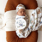 Dragon Organic Jersey Swaddle & Beanie Set