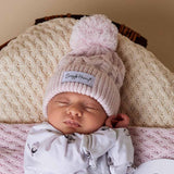 Organic Knit Beanie - Blush Pink