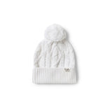 Organic Knit Beanie - White