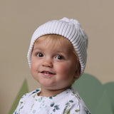 Organic Knit Beanie - White