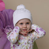 Organic Knit Beanie - White