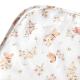 Butterfly Organic Jersey Swaddle & Topknot Set