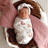 Butterfly Swaddle Sack & Topknot Set