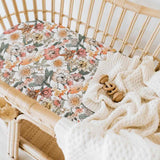 Australiana Fitted Bassinet Sheet / Change Pad Cover