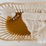 Bronze Fitted Bassinet Sheet / Change Pad Cover