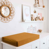 Bronze Fitted Bassinet Sheet / Change Pad Cover