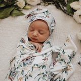 Jersey Swaddle & Beanie Set • Eucalypt - OH MIA BAMBINA