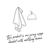 Jersey Swaddle & Beanie Set • Enchanted - OH MIA BAMBINA