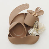 Silicone Mealtime Set - Taupe