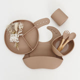 Silicone Mealtime Set - Taupe