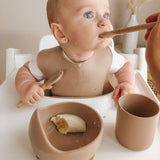 Silicone Mealtime Set - Taupe