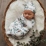 Eucalypt Swaddle Sack & Beanie Set