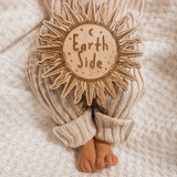 Earth Side Sun Birth Announcement Plaque | DISCONTINUED