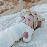 Organic Ribbed Essential Bodysuit - Milk