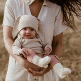 Ribbed Bodysuit - Oatmeal Mud