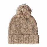 Teddy Pom Pom Beanie - Stone