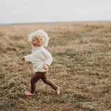Ribbed Knit Leggings - Mud