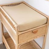 Oat Organic Fitted Bassinet Sheet / Change Pad Cover
