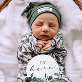 Organic Muslin Wrap • Evergreen - OH MIA BAMBINA