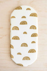 Bronze Rainbow Organic Fitted Bassinet Sheet / Change Pad Cover