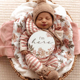 Merino Wool Bonnet & Booties - Fawn