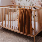 Diamond Knit Baby Blanket - Bronze