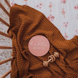 Diamond Knit Baby Blanket - Bronze