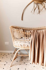 Diamond Knit Baby Blanket - Hazelnut