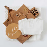 Roar Organic Jersey Swaddle & Beanie Set