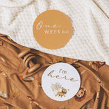 Roar Organic Jersey Swaddle & Beanie Set